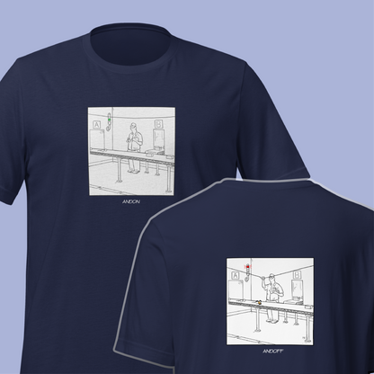 Andon Cartoon T-shirt | Humor for Industrial Engineers