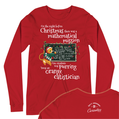 Christmas Catistician | Long sleeve T-shirt for Data Scientists & Statisticians 