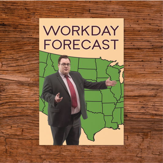 Office Weatherman Delivers Workday Forecast | Hilarious Greeting Card