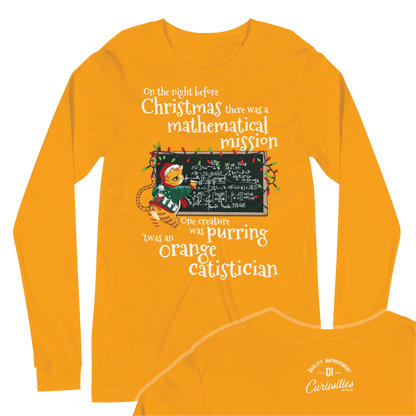 Long sleeve Christmas t-shirt for statisticians