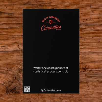 Walter Shewhart SPC Greeting Card