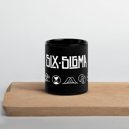 Zeppelin Style Six Sigma DMAIC Glossy Mug | Gift for Black Belts