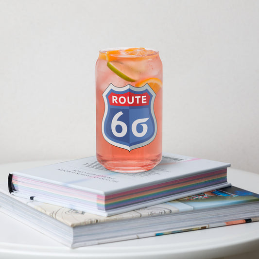 Route 6 Sigma Sign 16 oz. Can-shaped Glass for Six Sigma Black Belts