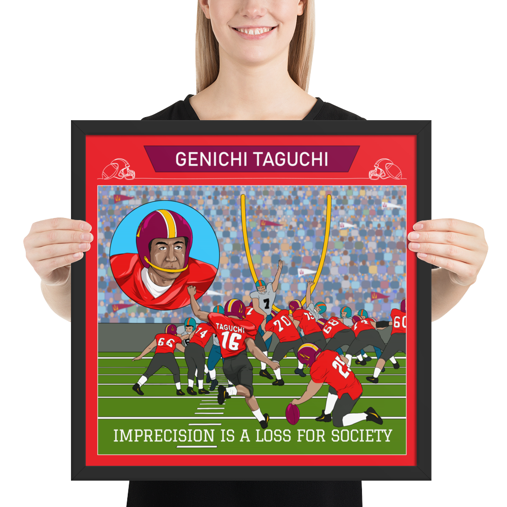 Taguchi Loss Function | Parabolic Goalposts | Lean Six Sigma Framed Poster