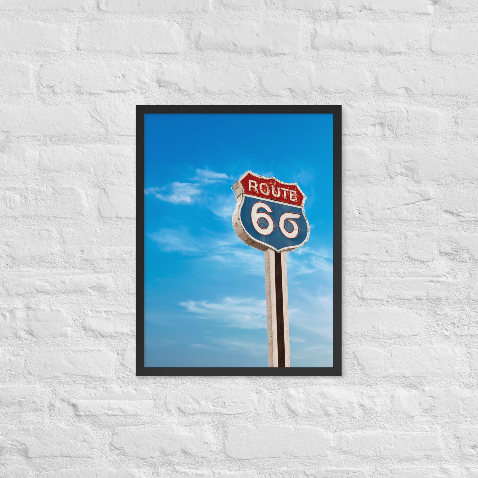 Rustic Route 6 Sigma Highway Sign FRAMED Poster for Quality Office