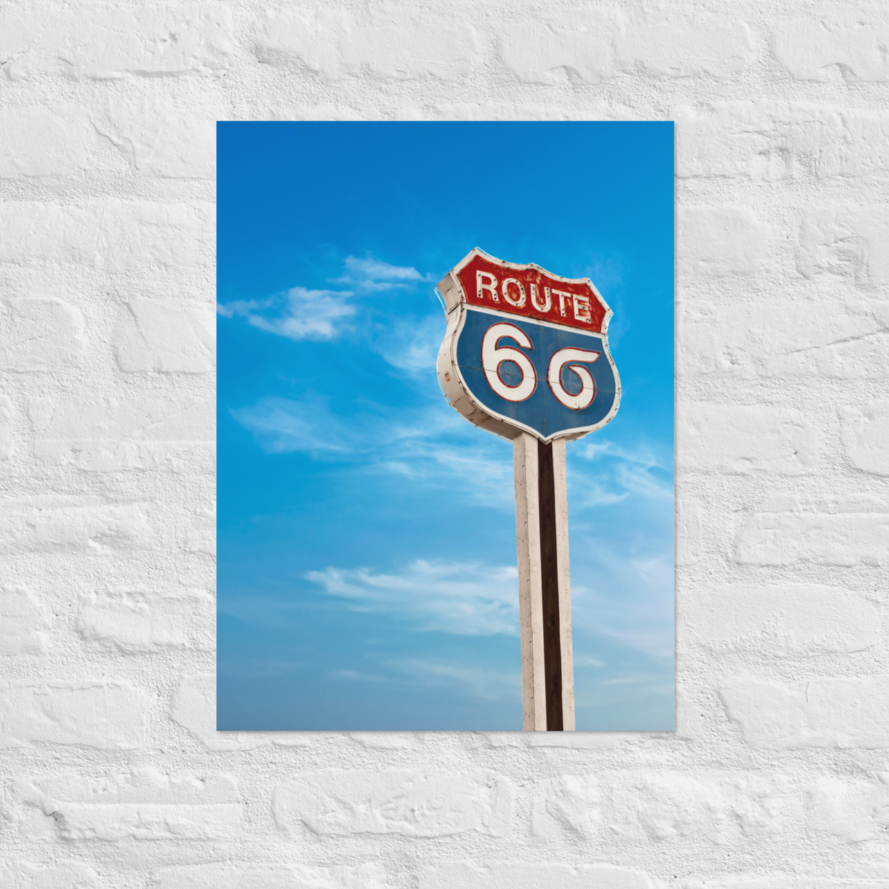 Rustic Route 6 Sigma Highway Sign Poster for Quality Office