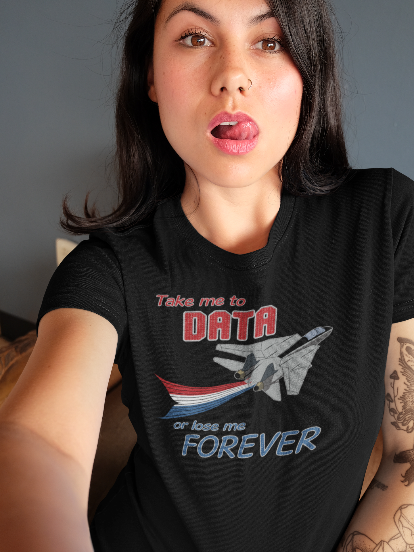 This retro data humor t-shirt makes a great gift for 80’s kids 