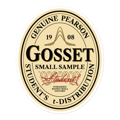 William Gosset "Student" Stout Sticker