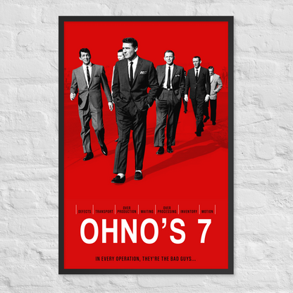 Cool Seven Wastes poster based on Ocean's 11 