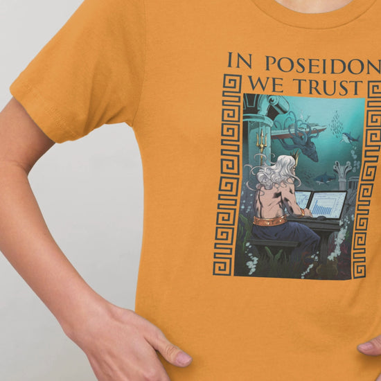 In Poseidon We Trust Women's Relaxed T-Shirt | Gift for Data Lovers