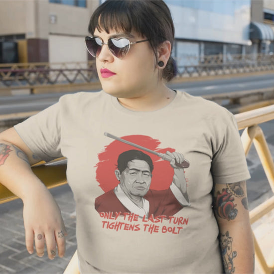 Shigeo Shingo "Only the Last Turn" Unisex T-shirt | Lean Manufacturing Humor