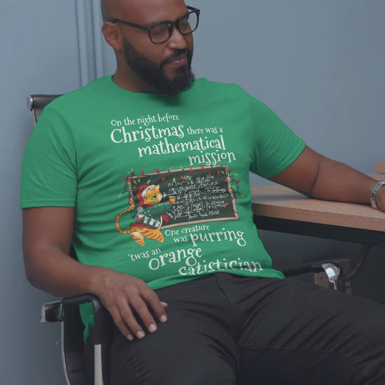 Christmas Catistician T-shirt for Data Scientists & Statisticians