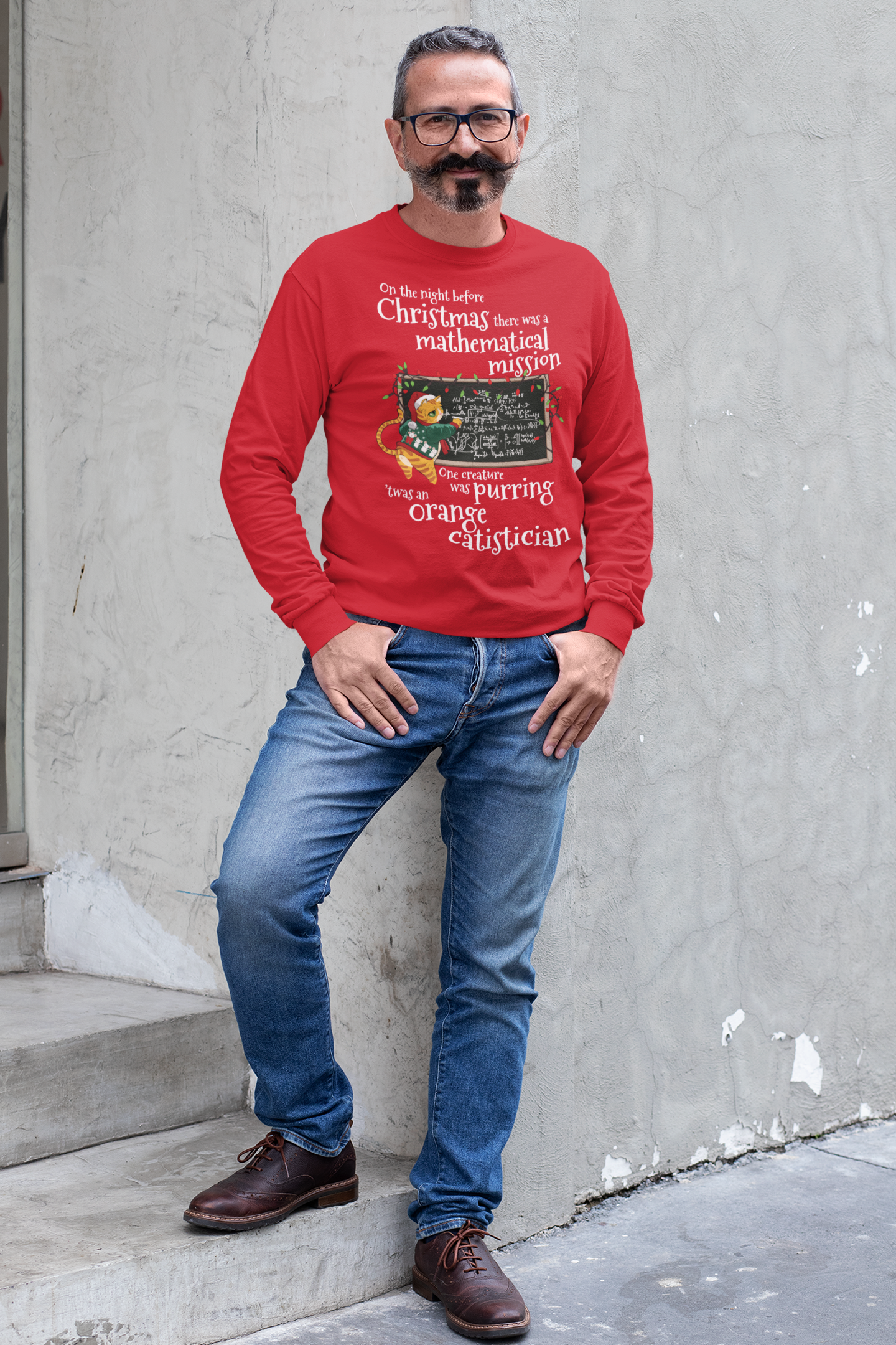 Christmas Catistician T-shirt for Data Scientists & Statisticians