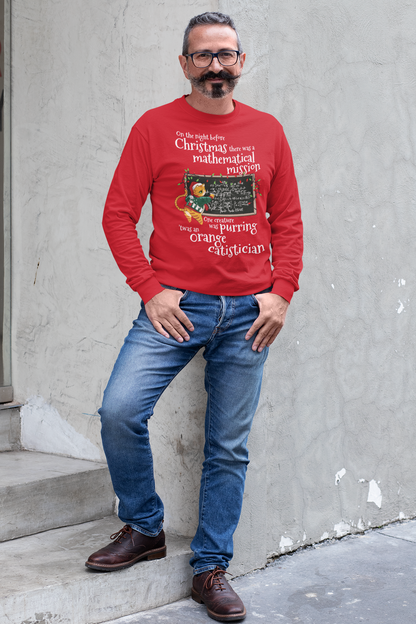 Christmas Catistician T-shirt for Data Scientists & Statisticians