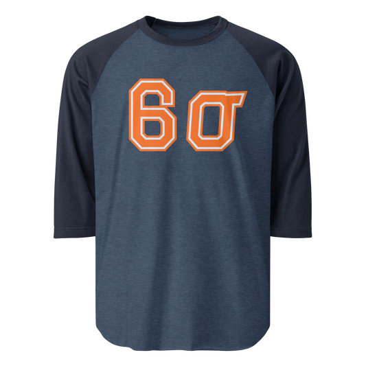 Six Sigma Jersey 3/4 Sleeve Raglan Shirt