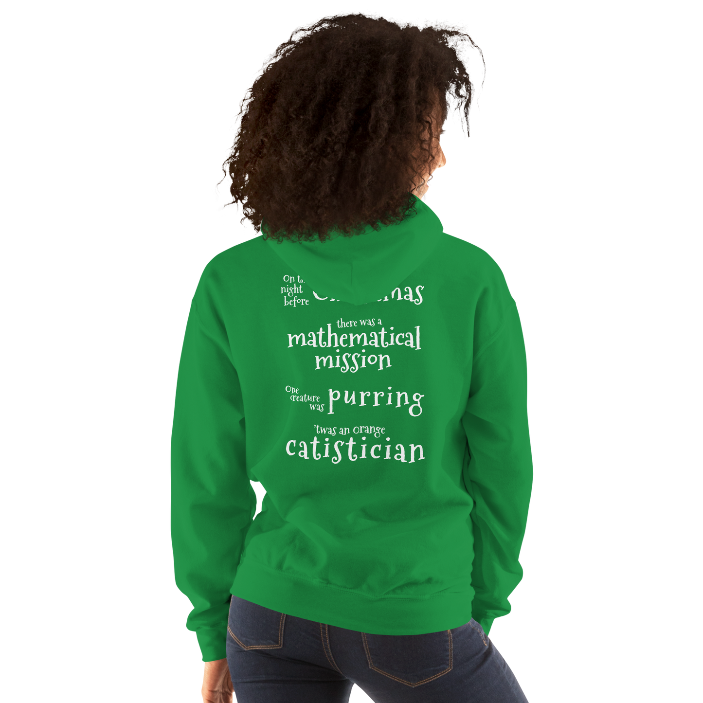 Christmas Catistician Hoodie for Data Scientists & Statisticians