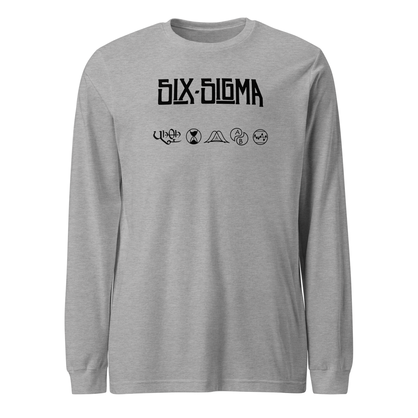 Long Sleeve T-Shirt for Lean Six Sigma professionals who love classic rock.