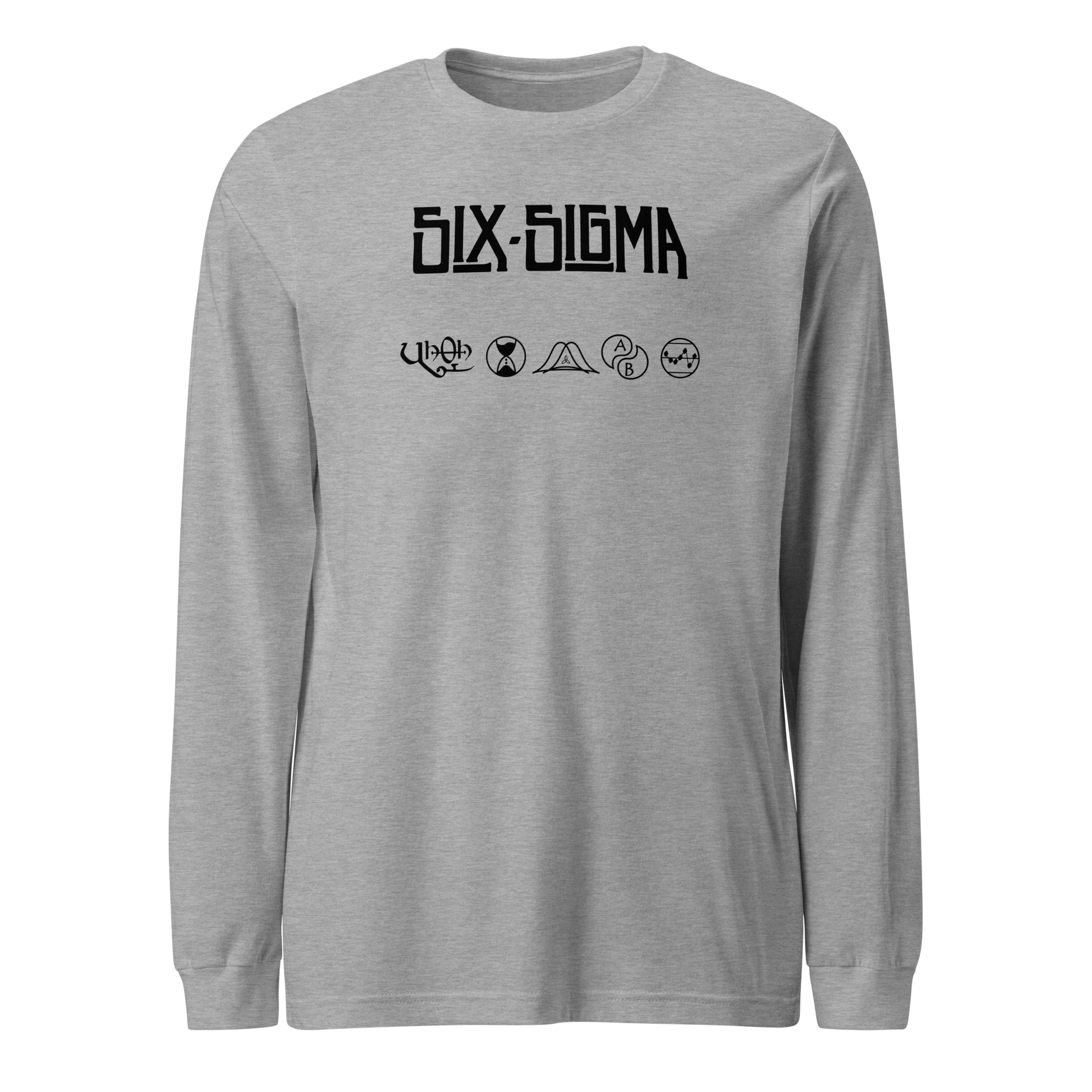 Long Sleeve T-Shirt for Lean Six Sigma professionals who love classic rock.