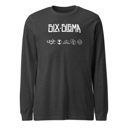 Zeppelin Style Six Sigma DMAIC Unisex Long Sleeve Tee for Black Belts