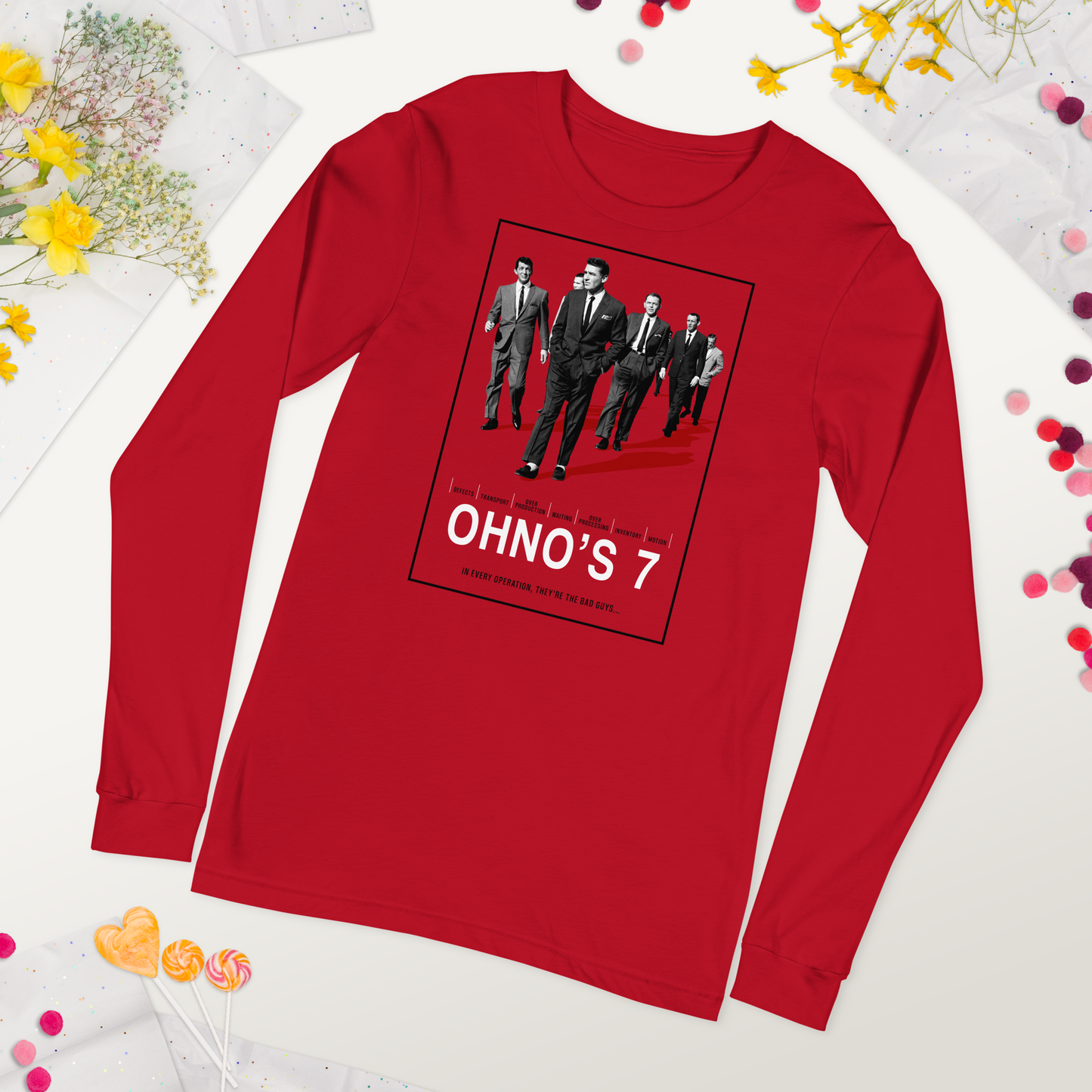 Ohno's 7 (7 Wastes) Vintage Movie Poster Unisex Long Sleeve T-shirt