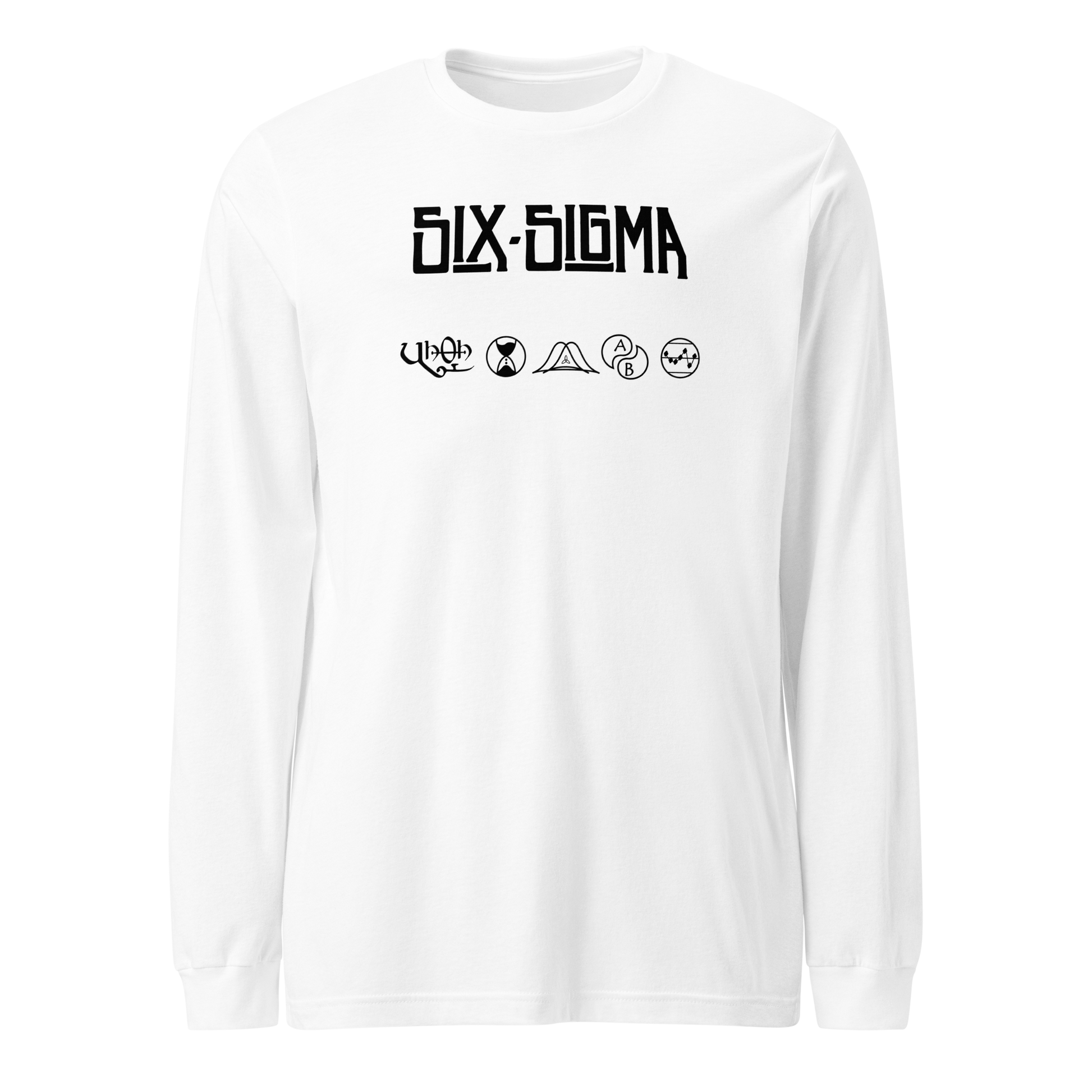 Long Sleeve T-Shirt for Lean Six Sigma professionals who love classic rock.