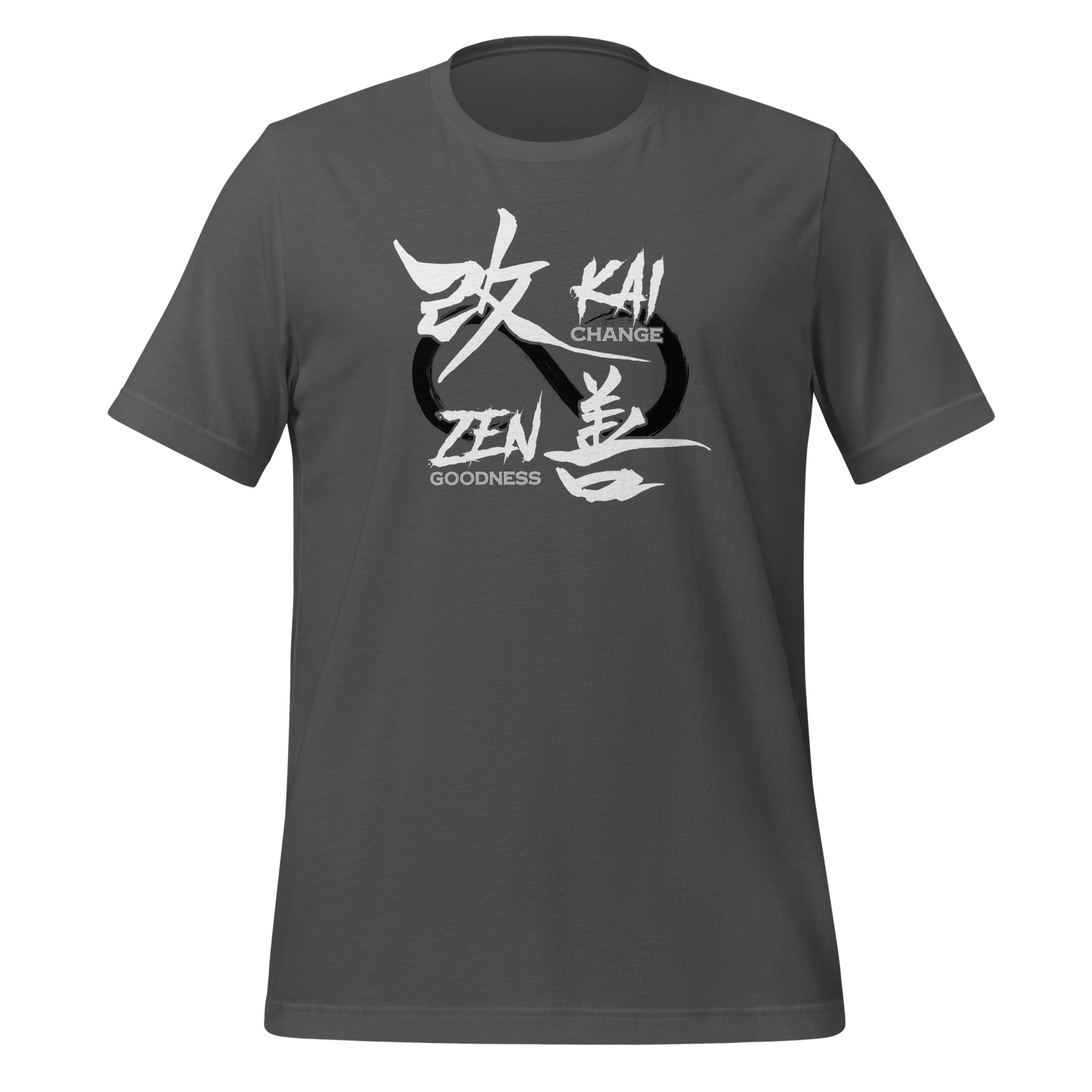 Lean manufacturing T-shirt with Japanese characters for Kai and Zen