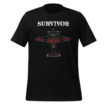 Survivorship Bias Airplane Damage Unisex T-shirt for Data Scientists 