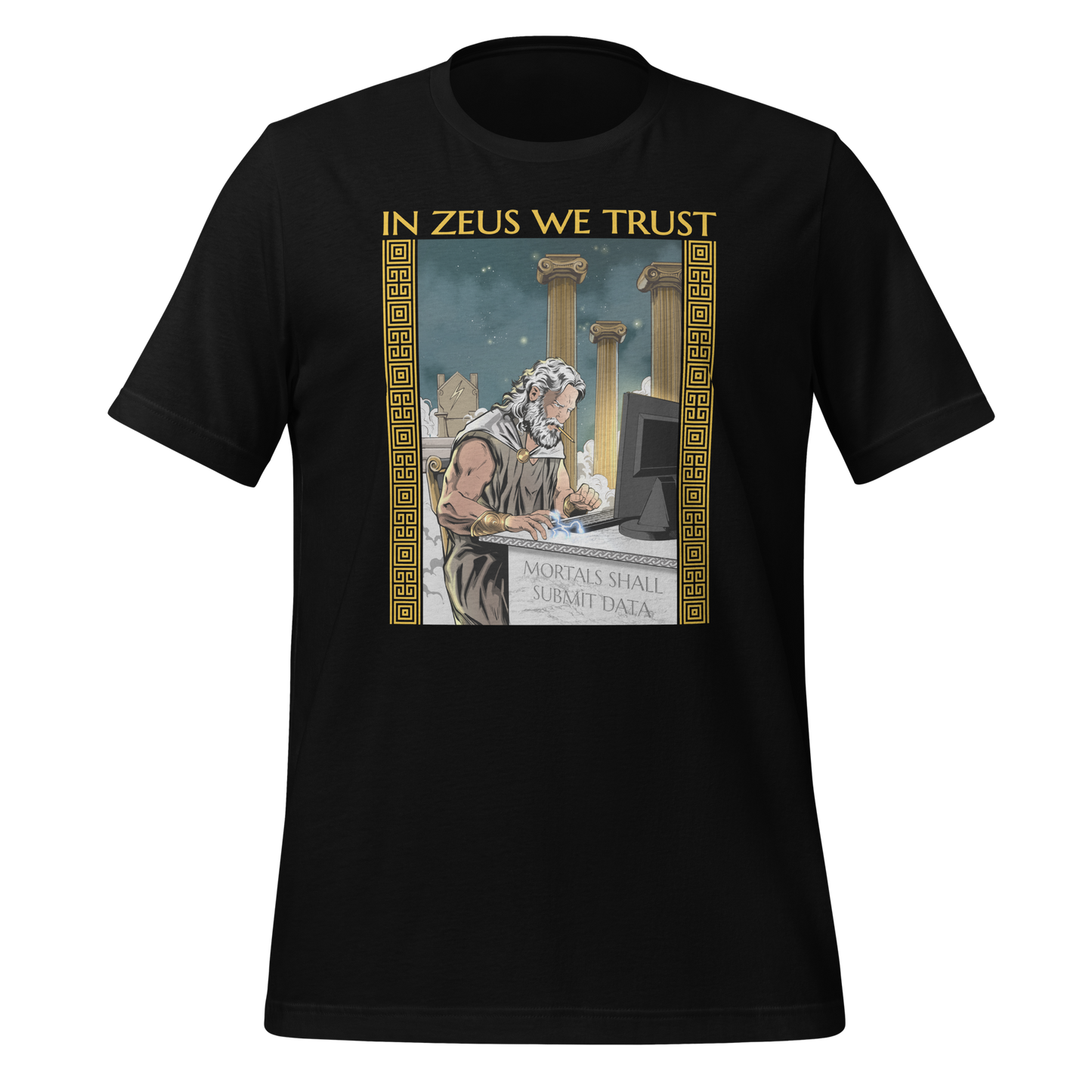 In Zeus We Trust Unisex Tee | Gift for Scientists and Statisticians