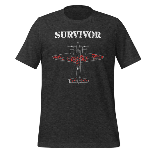 Survivorship Bias Airplane Damage Unisex T-shirt for Data Scientists 