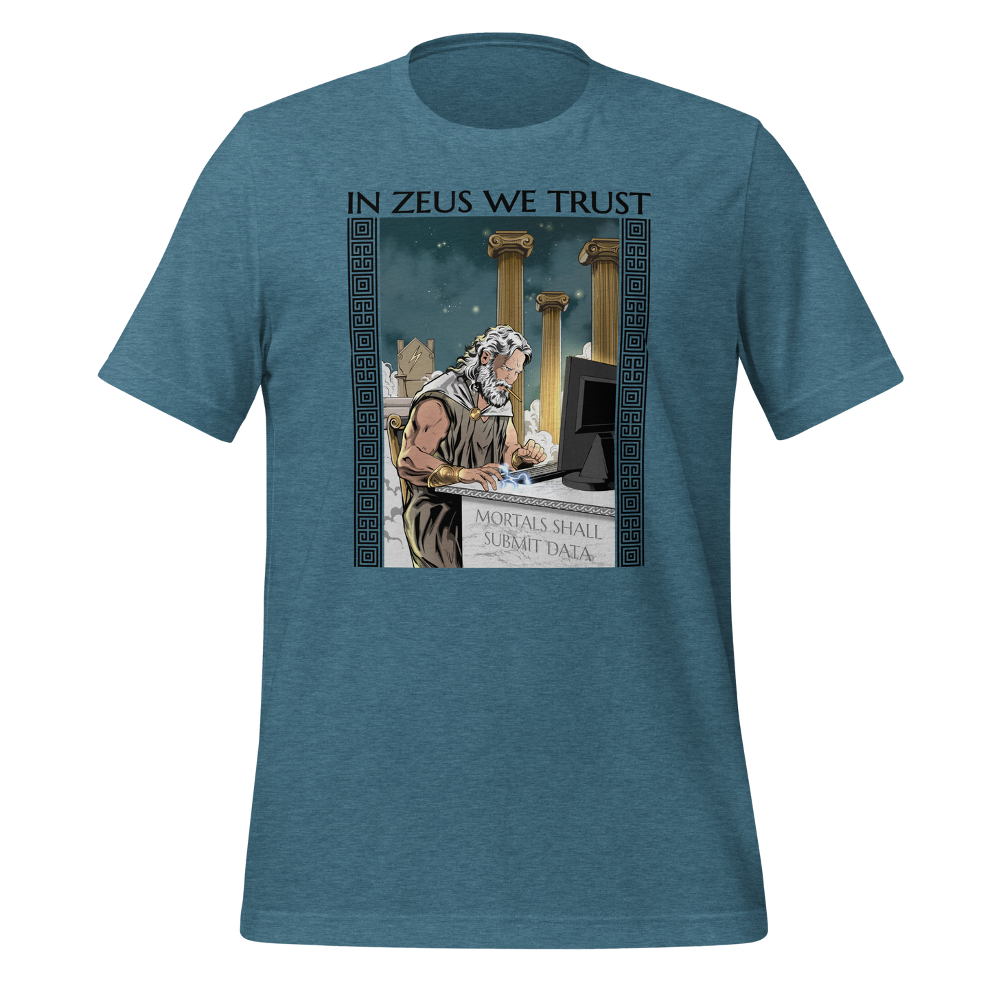 In Zeus We Trust Unisex Tee | Gift for Scientists and Statisticians