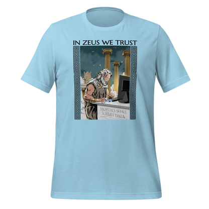 In Zeus We Trust Unisex Tee | Gift for Scientists and Statisticians