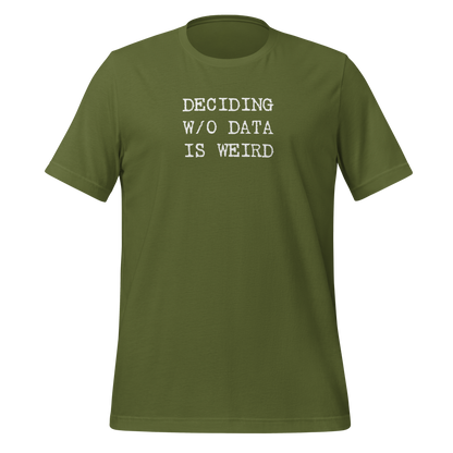 T-shirt for six sigma black belts in olive green