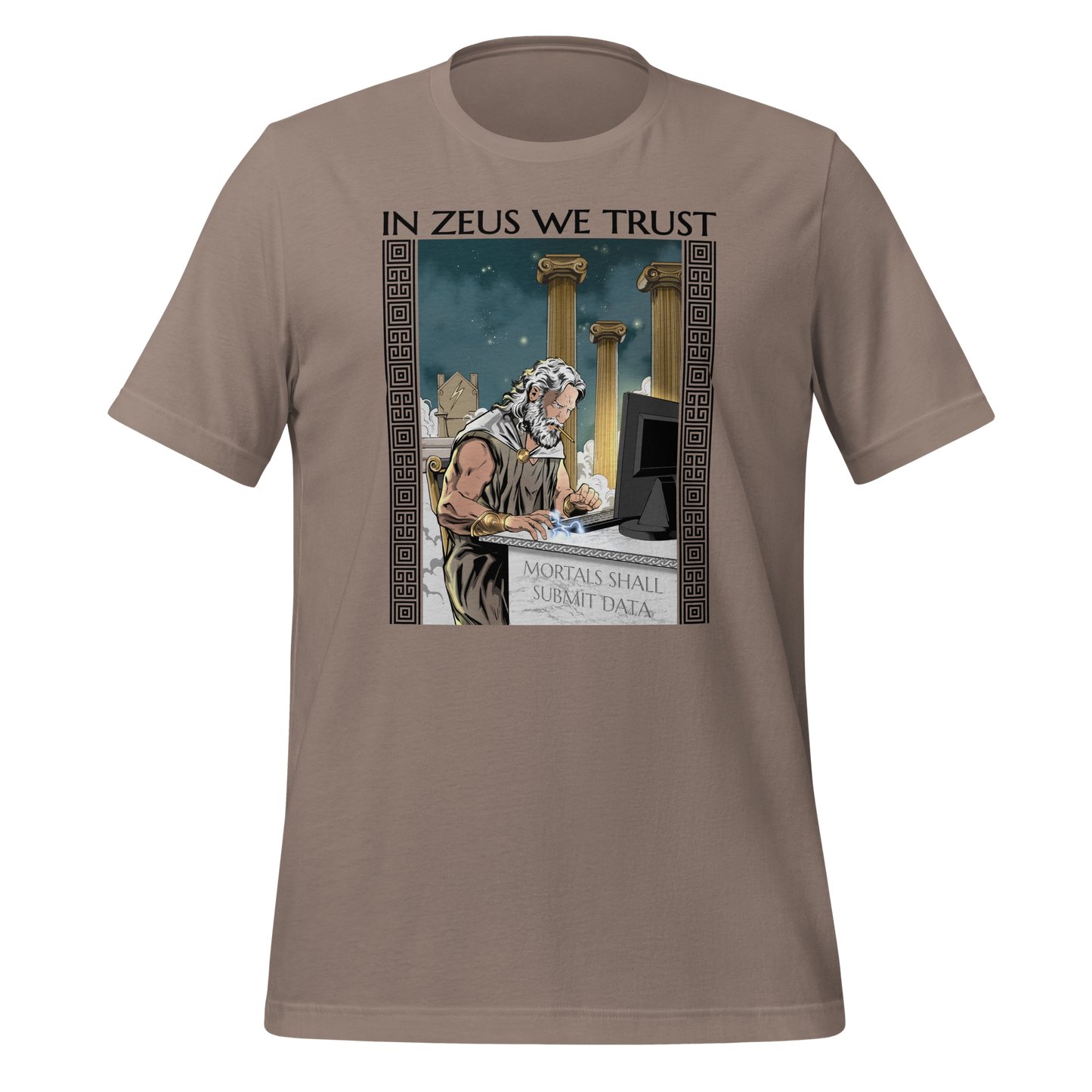 In Zeus We Trust Unisex Tee | Gift for Scientists and Statisticians