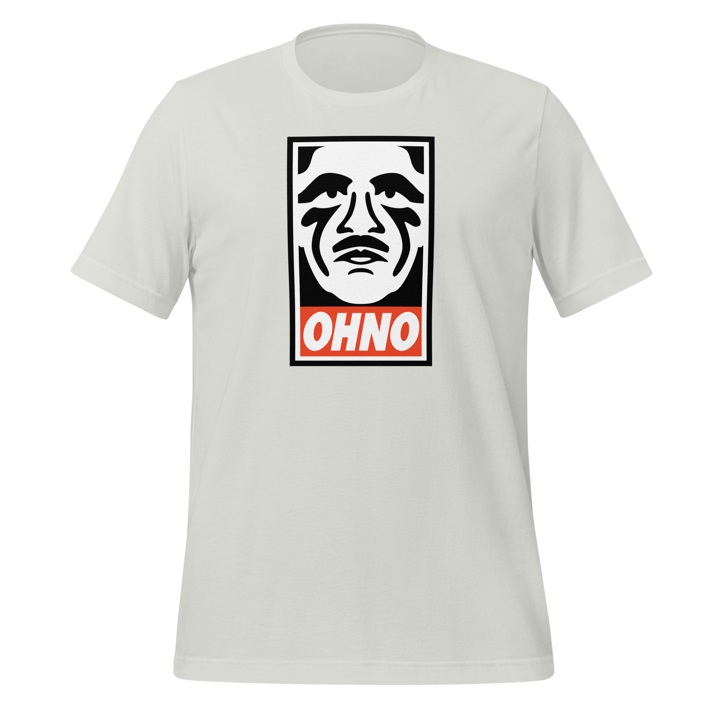 T-shirt featuring Taiichi Ohno, creator of the Toyota Production System for operational excellence professionals, industrial engineers, six sigma black belts, lean manufacturing people in silver