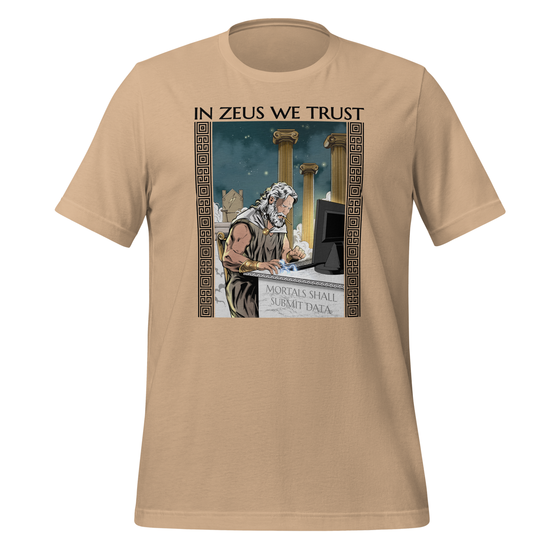 In Zeus We Trust Unisex Tee | Gift for Scientists and Statisticians