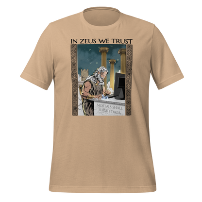 In Zeus We Trust Unisex Tee | Gift for Scientists and Statisticians