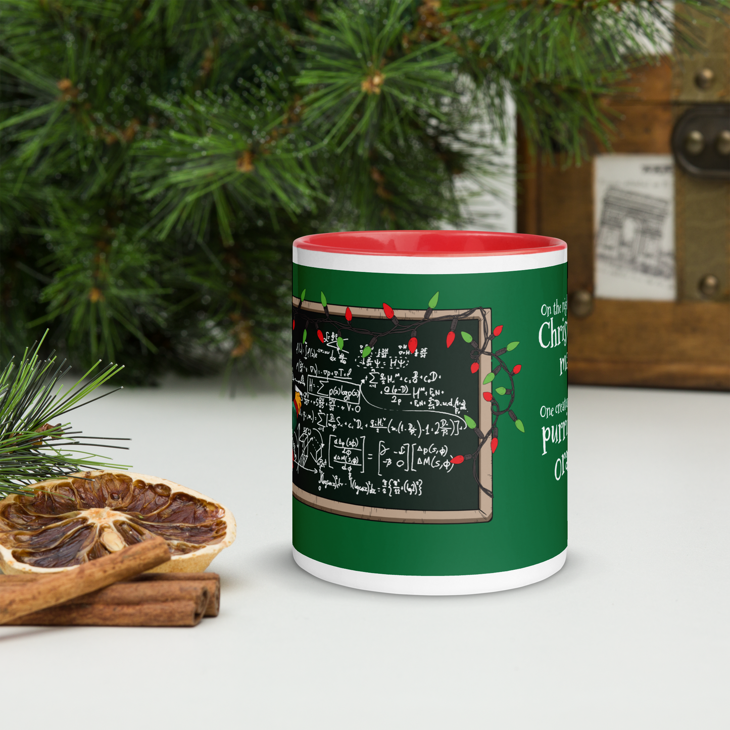 cute holiday mug for data scientists, statisticians, and quantitative nerds.