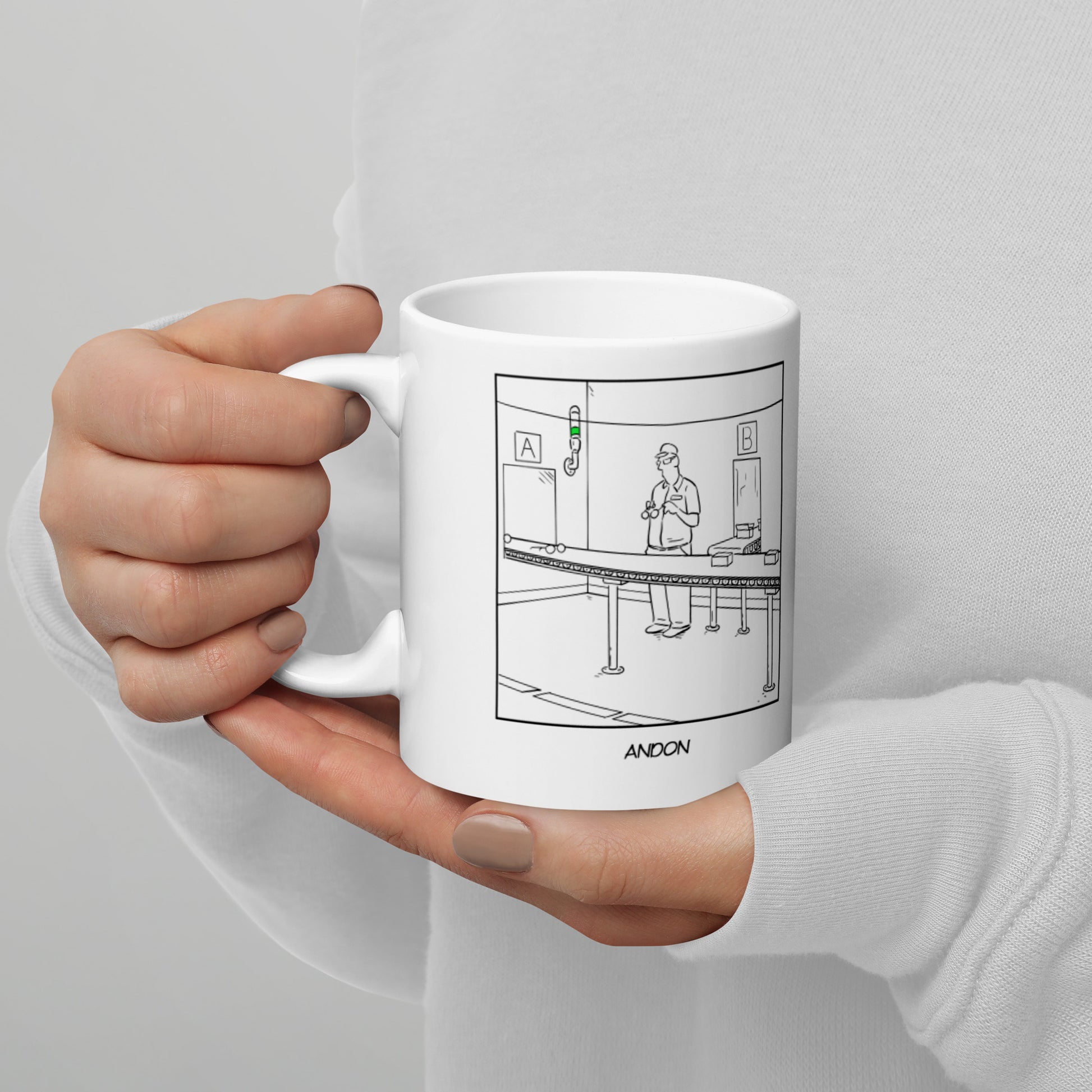 Jidoka system ceramic mug