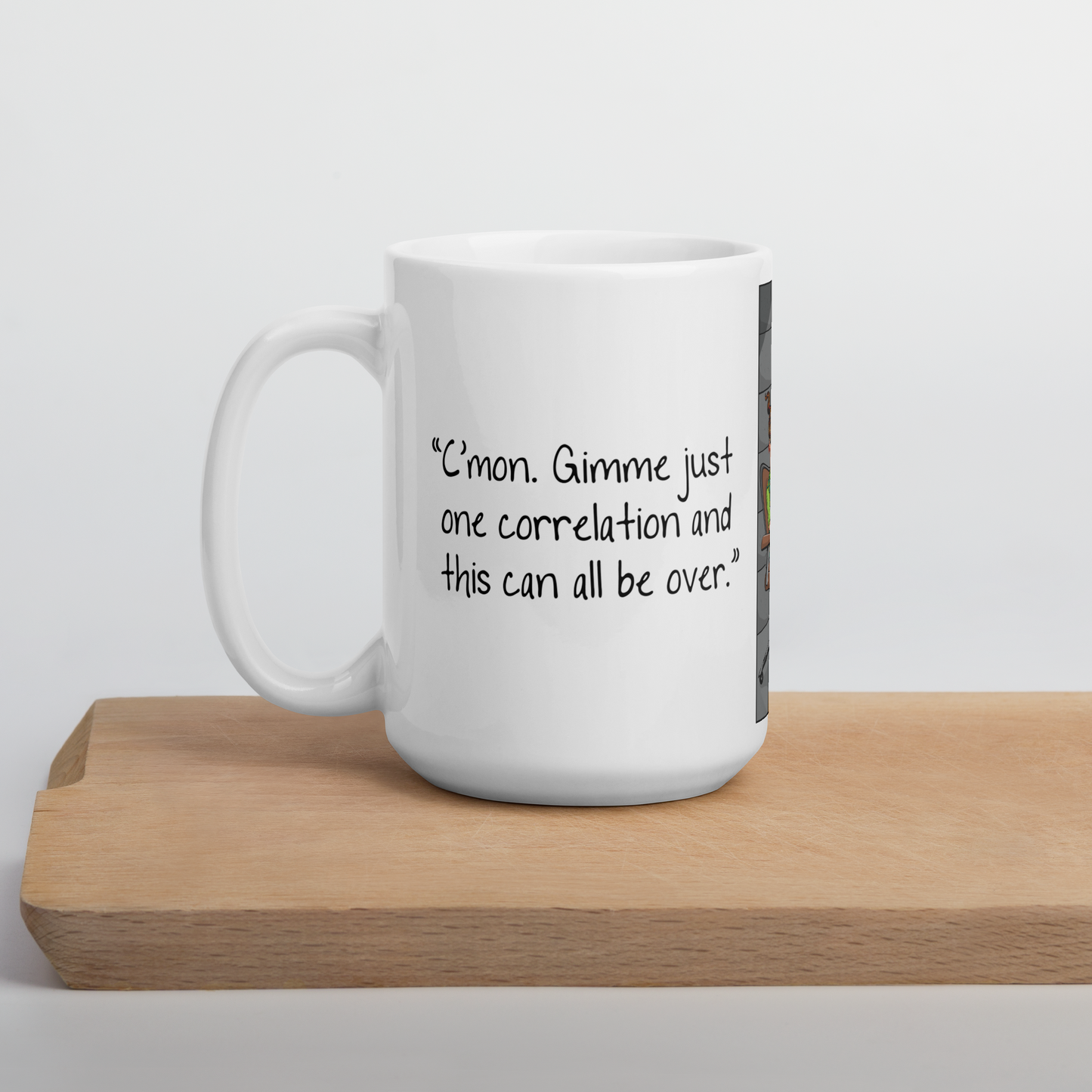 The statistics cartoon on this mug is hilarious.