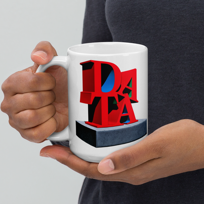 LOVE DATA Sculpture Mug | Gift for Statisticians, Scientists, Analysts