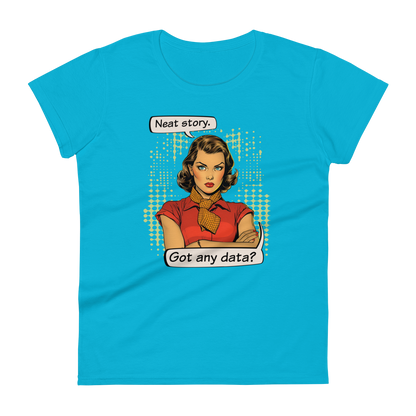 Neat Story. Got Any Data Vintage Comic Book Fashion Fit T-Shirt