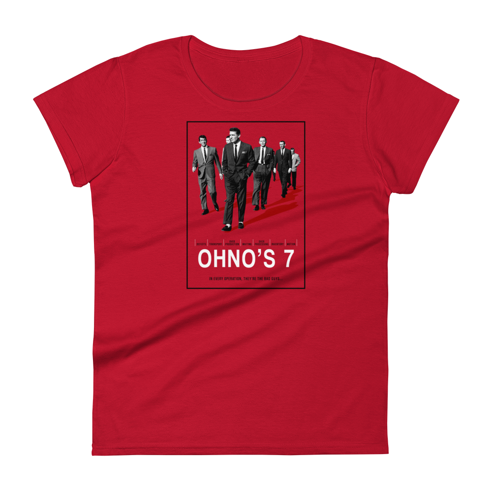 Ohno's 7 (7 Wastes) Vintage Movie Poster Women's Fashion Fit T-shirt