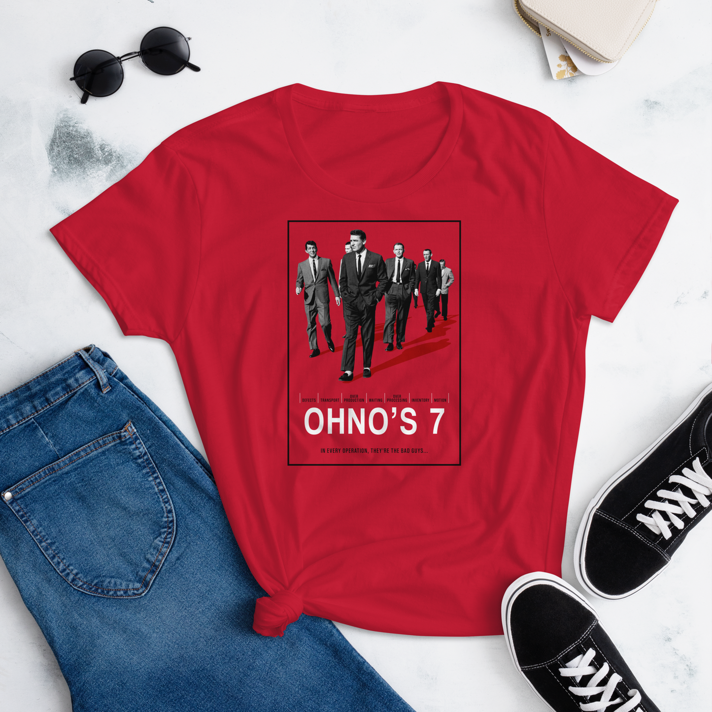 Ohno's 7 (7 Wastes) Vintage Movie Poster Women's Fashion Fit T-shirt