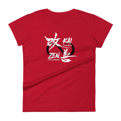 Lean manufacturing T-shirt with Japanese characters for Kai and Zen