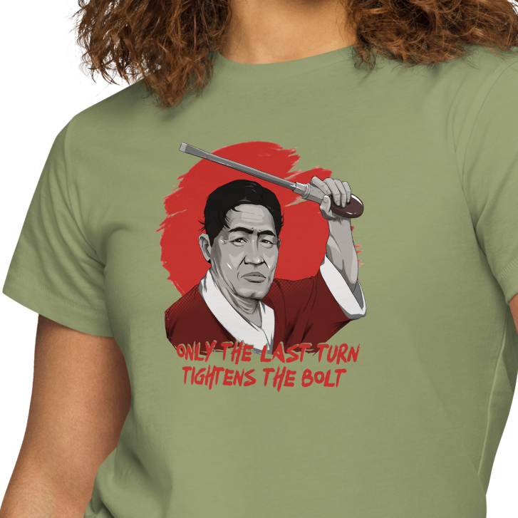 Shigeo Shingo "Only the Last Turn" High Waisted Women's T-shirt | Lean Manufacturing Humor