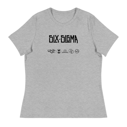 Athletic heather grey, relaxed women's t-shirt for lean six sigma professionals who love classic rock