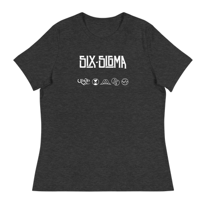 Heather grey, relaxed women's t-shirt for lean six sigma professionals who love classic rock