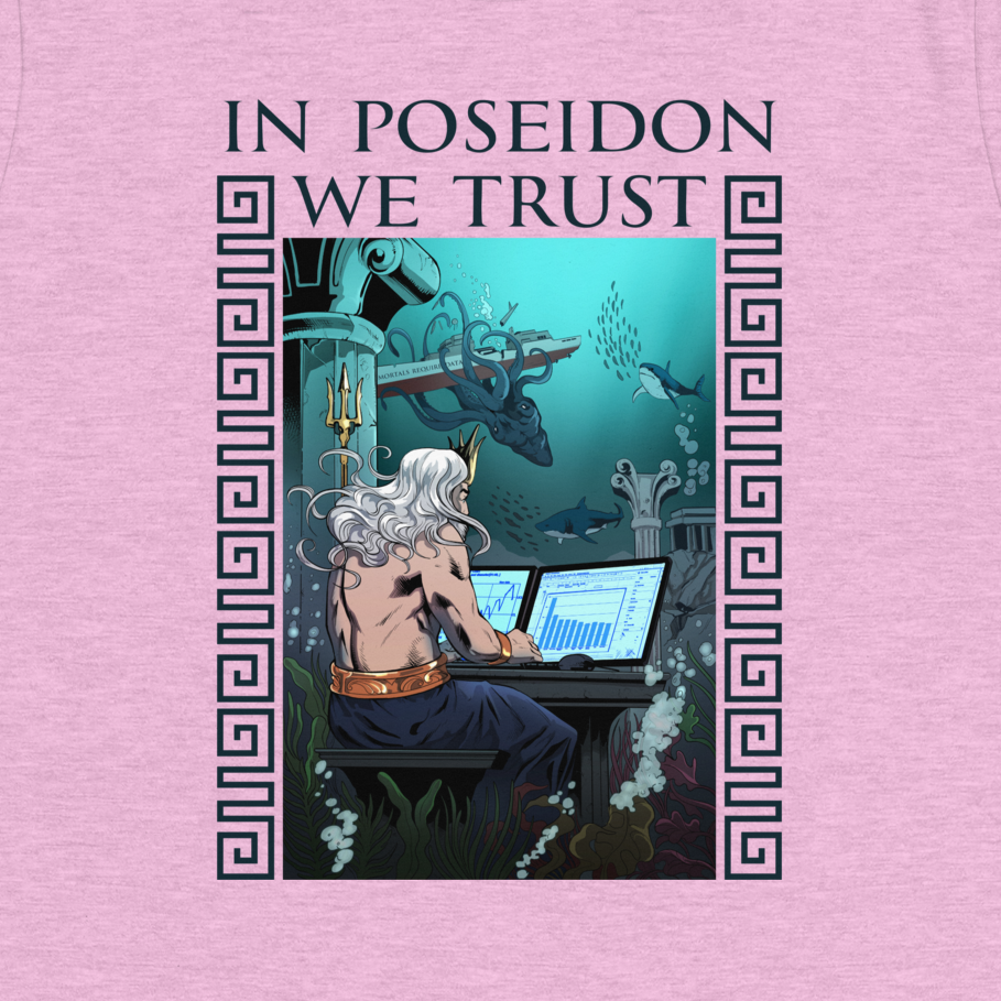 Lonely, troubled Poseidon, god of the seas and storms