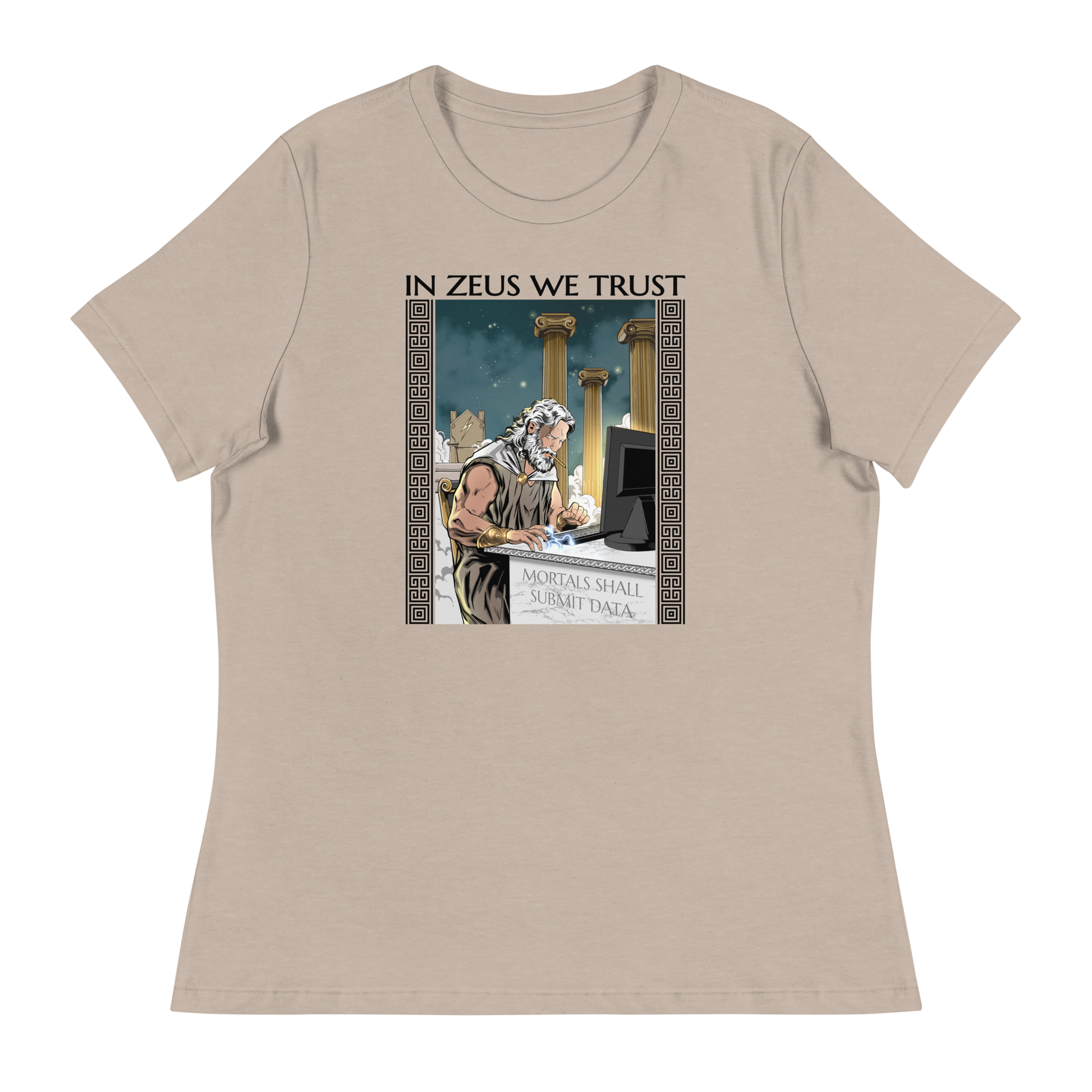 In Zeus We Trust Women's T-shirt | Gift for Scientists and Statisticians