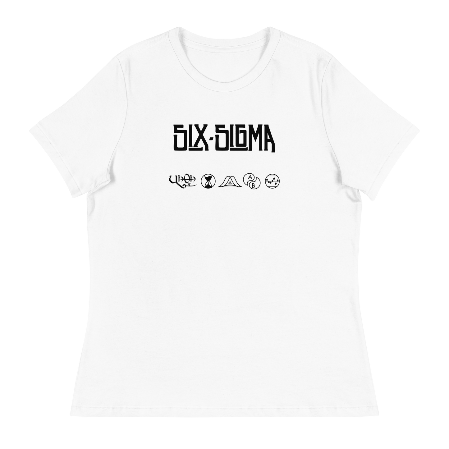 White Zeppelin Style Six Sigma DMAIC Women's T-shirt